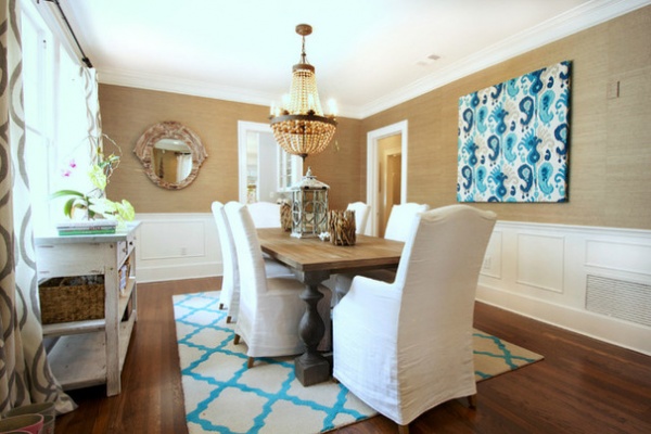 Beach Style Dining Room by Mina Brinkey