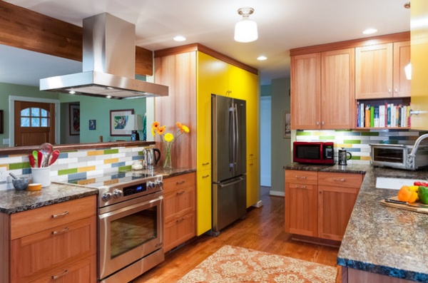 Throwback Kitchen Gains Countertop Space, Color and Smart Storage