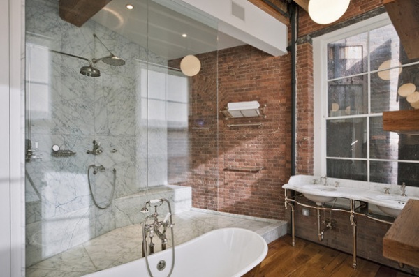 Industrial Bathroom by Jane Kim Design