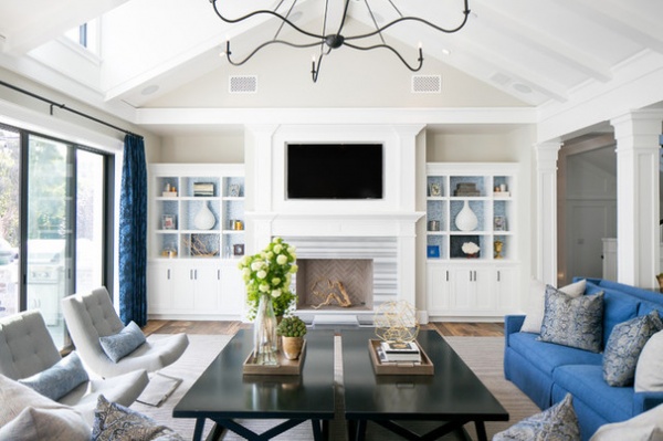 Beach Style Living Room by Brooke Wagner Design