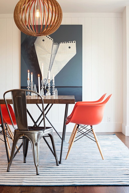 Industrial Dining Room by Regan Baker Design