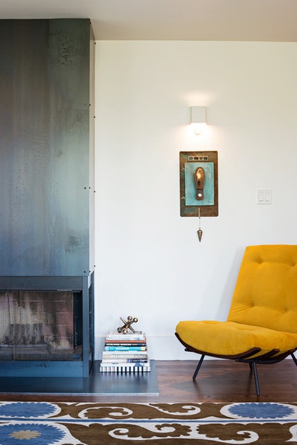 Industrial Living Room by Regan Baker Design