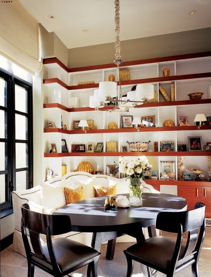 Contemporary Dining Room by Jamie Herzlinger