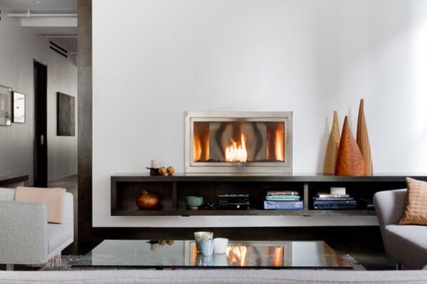 Contemporary Living Room by HearthCabinet Ventless Fireplaces