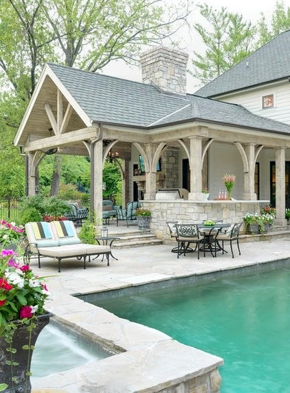 Traditional Patio by Mitchell Wall Architecture & Design