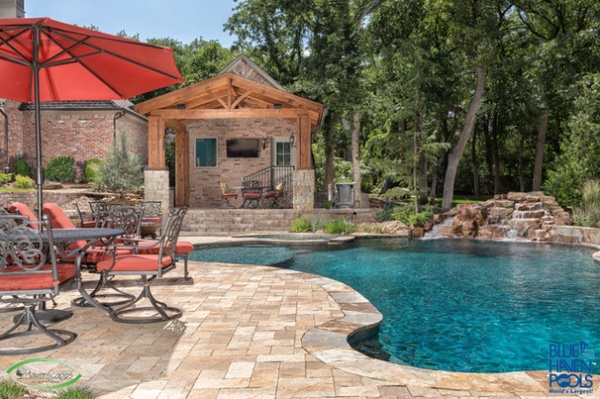 Rustic Pool by J. Allen Designs