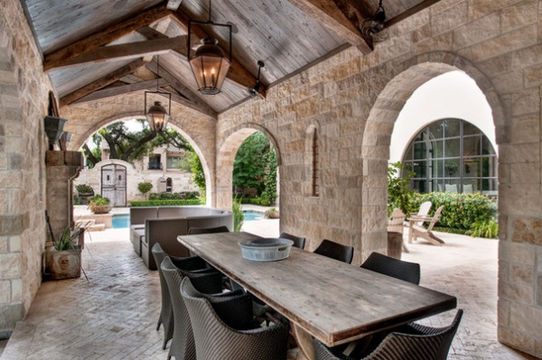 Mediterranean Patio by Allan Edwards Builder Inc