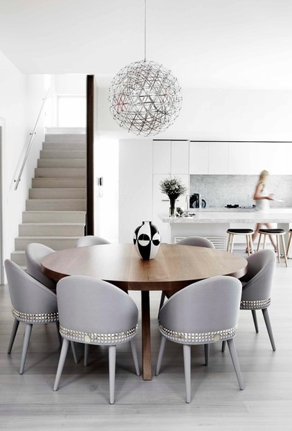 Contemporary Dining Room by Sally Caroline