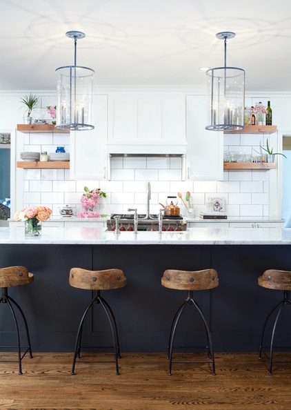 Transitional Kitchen by Elizabeth Cross-Beard