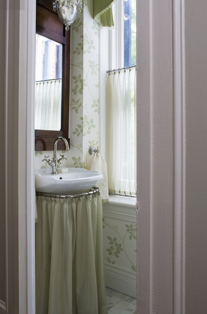 Traditional Powder Room by Samantha Friedman Interior Designs