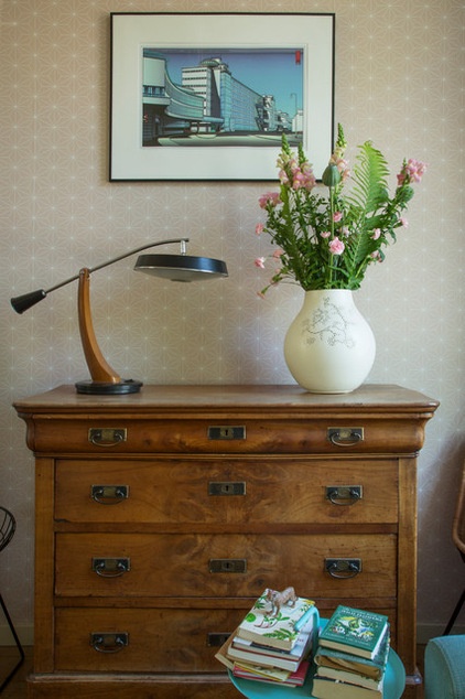 Eclectic Living Room by Margot Hartford Photography