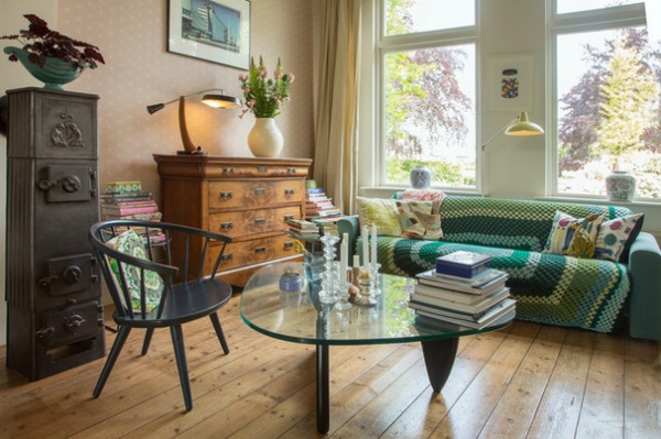 Eclectic Living Room by Margot Hartford Photography