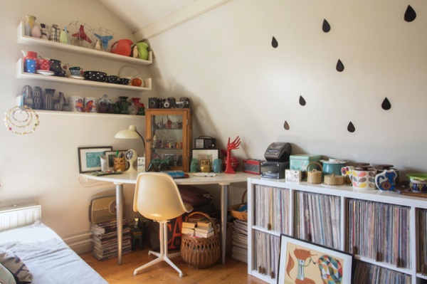 Eclectic Home Office by Margot Hartford Photography