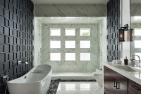 Room of the Day: Graphic Style for a Zen Master Bathroom