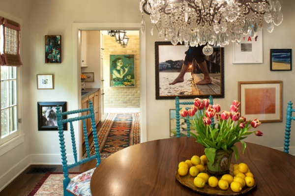 Eclectic Dining Room by Tommy Chambers Interiors, Inc.