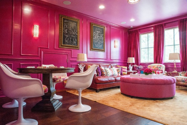 Room of the Day: A Game Room That Brings the Pink