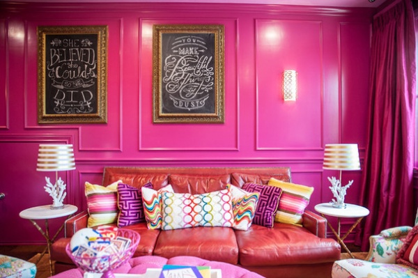 Room of the Day: A Game Room That Brings the Pink