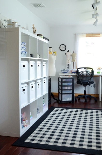 Transitional Home Office by Faith Towers Media