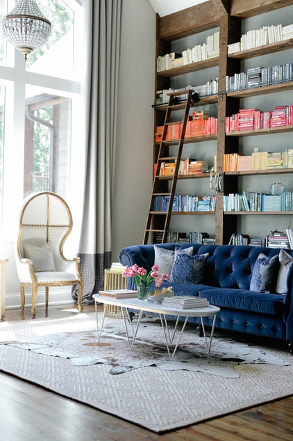 Room of the Day: Color-Coded Bookcase Spiffs Up a Nashville Library