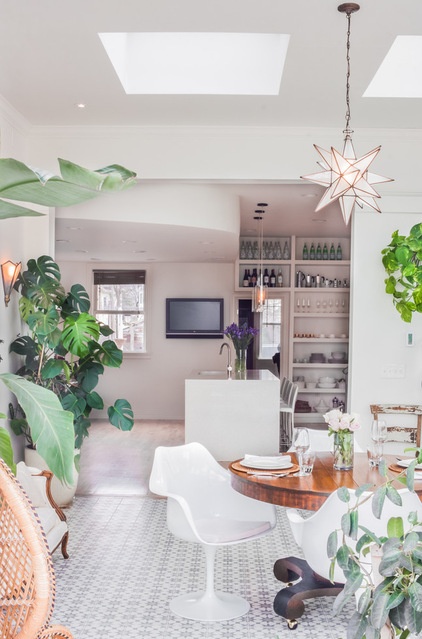 Eclectic Sunroom by Melissa Miranda Interior Design