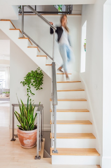 Eclectic Staircase by Melissa Miranda Interior Design