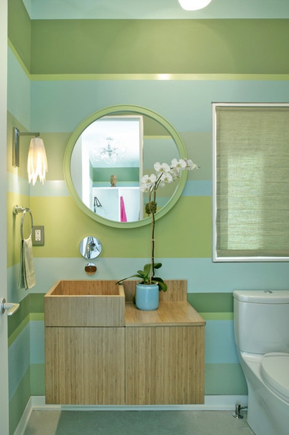 Modern Powder Room by Dufner Heighes Inc