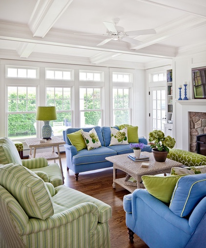 Beach Style Living Room by Bowley Builders