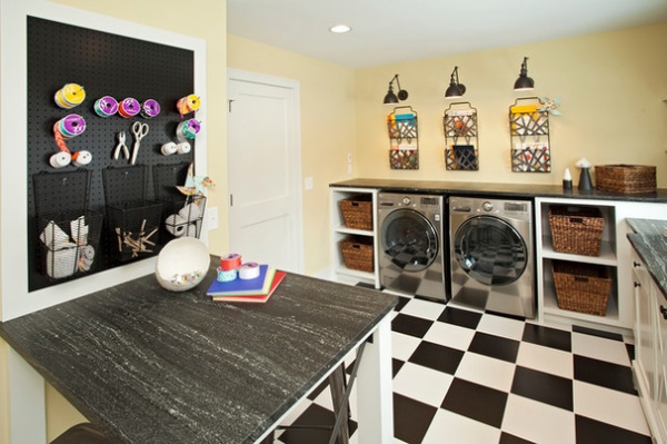 Transitional Laundry Room by JALIN Design, LLC