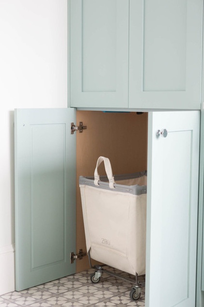 Transitional Laundry Room by Ashley Winn Design