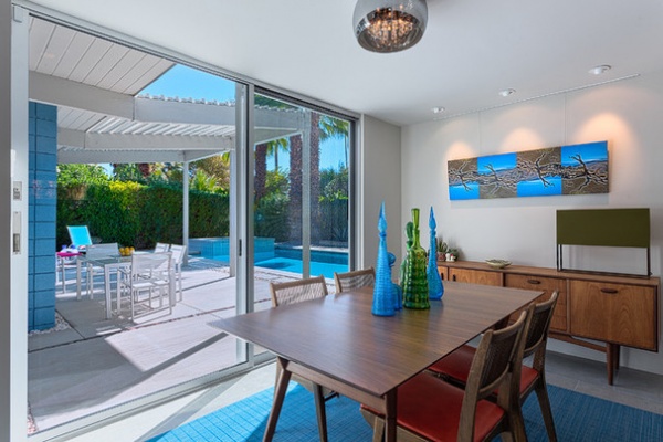 Midcentury Dining Room by H3K Design