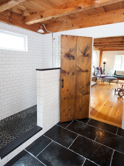 Farmhouse Bathroom by Shelley Zatsky Photography