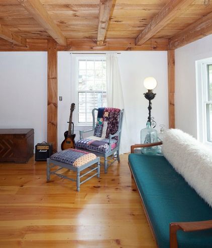 Farmhouse Living Room by Shelley Zatsky Photography