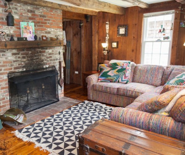 Farmhouse Living Room by Shelley Zatsky Photography