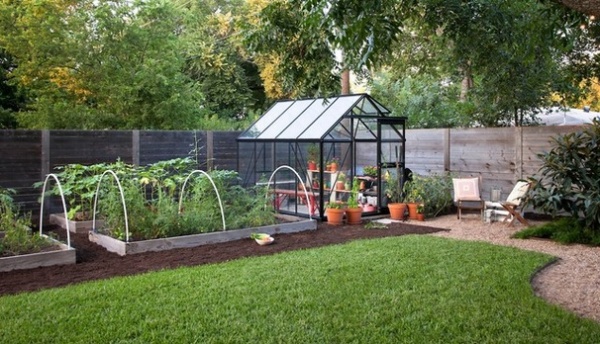 Farmhouse Garage And Shed by B. Jane Gardens