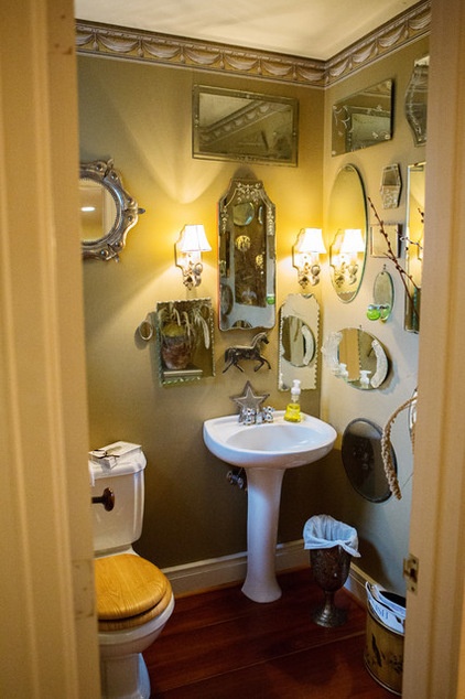 Farmhouse Powder Room by Edwina Benites-LM