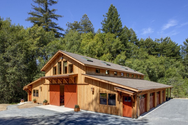 Contemporary Exterior by The California Redwood Association