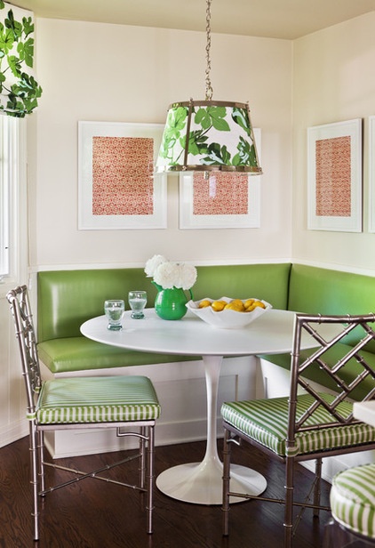 Transitional Dining Room by Caitlin Moran Interiors