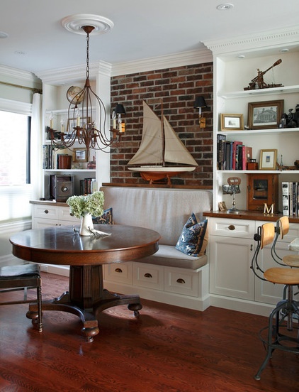 Rustic Dining Room by c3d design inc