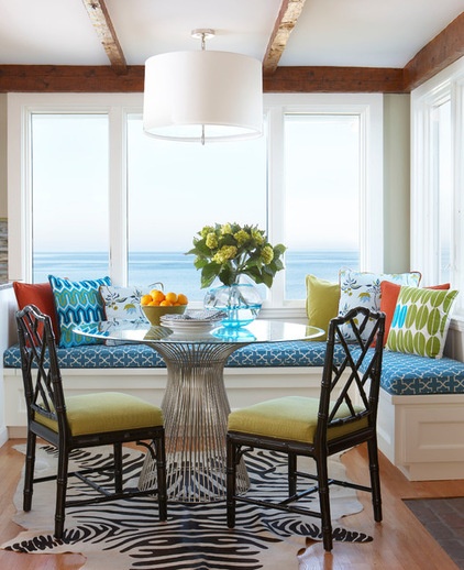 Beach Style Dining Room by Rachel Reider Interiors