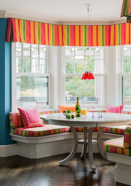 Transitional Dining Room by Brookes + Hill Custom Builders