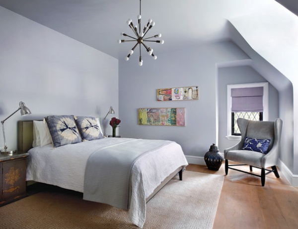 Transitional Bedroom by Lara Prince Designs, Inc.