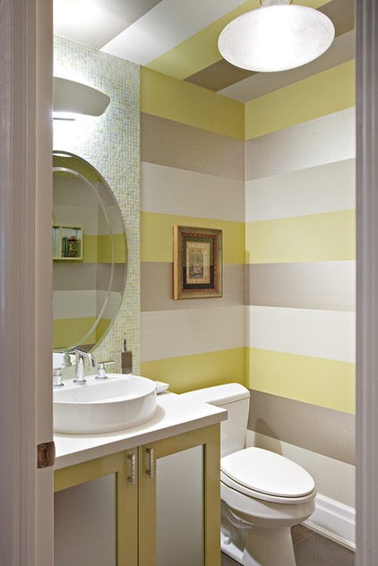 Contemporary Powder Room by Shelley Kirsch Interior Design and Decoration