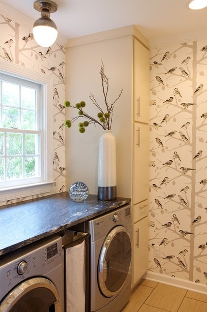 Transitional Laundry Room Eclectic Laundry Room