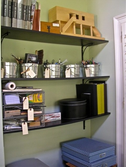 Eclectic Home Office Closet Offices / Becky Harris