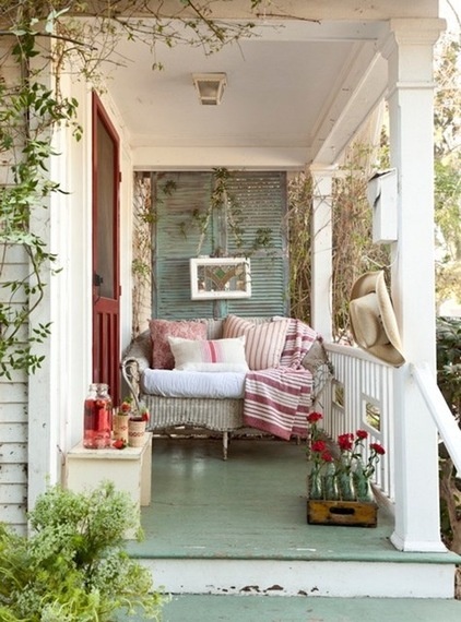 Shabby chic Porch by tumbleweed and dandelion.com