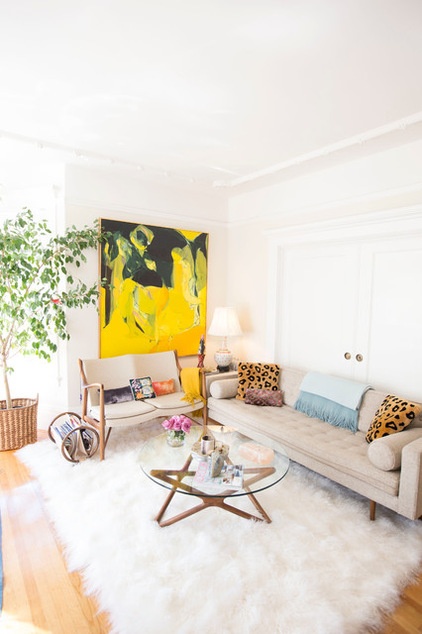 Midcentury Living Room by Daphne Steinberg Interior Design