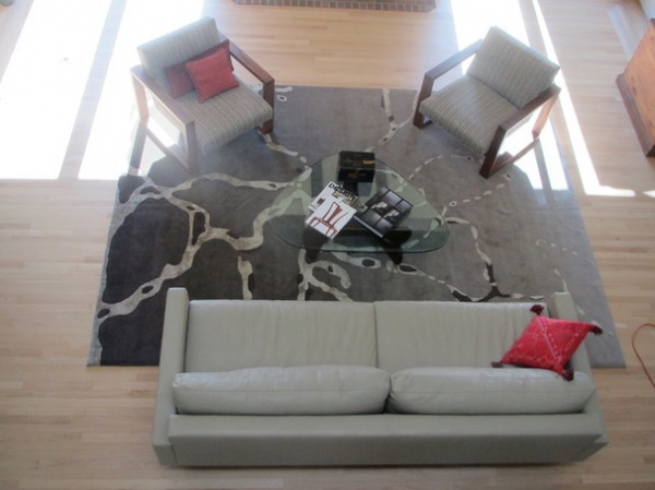 Contemporary Living Room by SERAPI RUG GALLERY