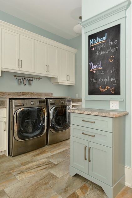 Transitional Laundry Room by Barzotti Woodworking Ltd.