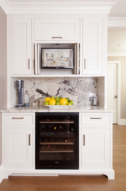 Traditional Home Bar by V6B Design Group - Kitchens & Fine Cabinetry