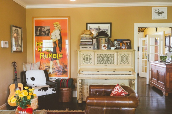 Eclectic Family Room by Heather Banks